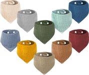 VOMARHUG Muslin Baby Bibs for Girls