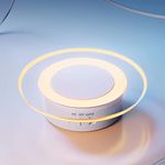 Artin-X 2 Pack Magnetic Motion Sensor Night Light with Stick-On Base, Cruise Rechargeable Battery Powered Cordless Glow Light, Ideal for Bedroom, Bathroom, Stairway- Moonlit