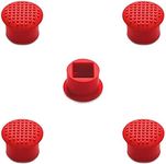 MMOBIEL 5 PCS Rubber TrackPoint Keyboard Mouse Red Cap with Soft Dome and Rim Laptop Pointer for Lenovo ThinkPad X/T/E / / L/P/Yoga Series