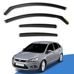 EdgeVisors Wind Deflectors Set Fits: Ford Focus MK2 2004-2011 4/5 Door Saloon/Liftback 4pc