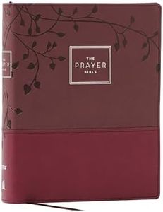 The Prayer Bible: Pray God’s Word Cover to Cover (NIV, Burgundy Leathersoft, Red Letter, Comfort Print)