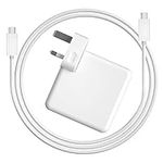 Mac Book Pro Charger 96W, Mac Book Air Charger with USB C Cable, Mac Book Laptop Charger Mac Book Pro Cable Fast Mac Charger Power Adapter for Laptop/Tablet/Smartphone with USB C Port