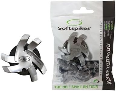 Soft Spikes Silver Tornado Golf Cleats - 18 Piece (Silver) (STTLCL-SB-EU)