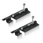 XFORT® 2 Pack Heavy Duty Tower Bolt Black 100mm (4"), Door Lock Bolt, Strong Black Coated Door Barrel Bolt, Durable Slide Bolt for Increasing Security on Garden Gates & Shed Doors.