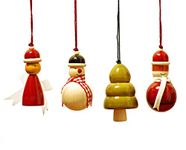 Maya Organic Wood Christmas Decor (Multi)