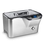 LifeBasis Ultrasonic Cleaner, CDS-100(Silver) Jewellery Cleaner 600ML 42KHz Silver Cleaner with 5 Timer Settings and Cleaning Basket Stand for Jewelry Glasses Denture Razor Tools