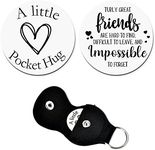 Pocket Hug Token for Friend Bff Friendship Keychain Gifts for Women Men Car Key Chains for Teen Girls Boys Graduation Birthday Gifts for Women Men Best Friend Keychain Gifts for Friends Female Male