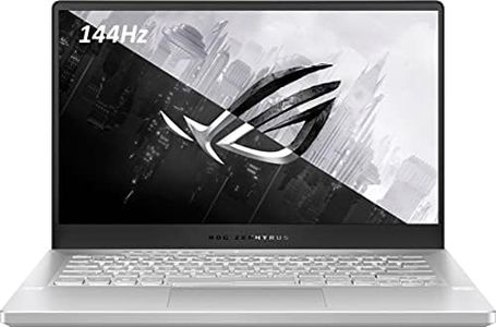 Asus ROG Zephyrus G14 VR Ready Gaming Laptop, 14" 144Hz Full HD IPS Display, 8 Cores AMD Ryzen 9 5900HS,NVIDIA GeForce RTX 3060, Moonlight White-Tikbot Accessories (16GB RAM |1TB PCIe SSD)