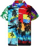 V.H.O. Funky Hawaiian Shirt,Mondy,XXL Multicolor