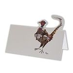 10 Pheasant Place Setting Cards. Perfect for Dinner Parties.