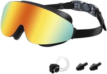 Vatefery Lunettes de natation pour enfants de 3 à 15 ans, lunettes de natation polarisées transparentes pour enfants, filles, garçons, anti-buée, imperméables, protection UV, verres à large vision