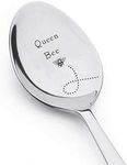 Boston Creative Company Queen Bee - Gourmet Coffee Spoon Gift - Stainless Steel Spoon - Engraved Unique Gift - Cute Spoon Item - Him - Her - Spoon Gift #A28