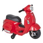 HOMCOM Vespa Licensed 6V Kids Electric Motorbike Ride On Motorcycle Battery Powered for 18-36 Months with Horn Headlight Red