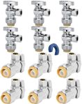 12PCS Push Fit Angle Stop Valve 1/2