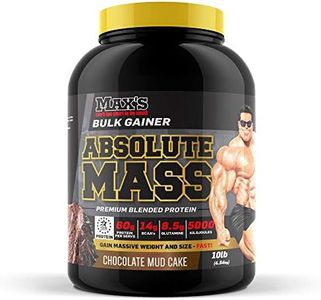 Max's Absolute Mass Weight Gainer Protein Powder, Chocolate Mud Cake, 4.54kg
