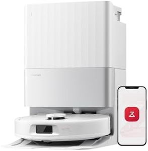 roborock Qrevo S5V Saugroboter mit Wischfunktion&Hebarem Wischmopp, 12.000Pa Saugkraft, Zero-Tangle System, Warmlufttrocknung, Intelligente Hindernisvermeidung, Multifunktions-Dockingstation (Weiß)