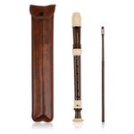 Recorder 8 Hole Descant Flauta Soprano Recorder Professional Treble Flute Baroque Style C Key for Adults With Fingering Chart Instructions