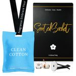 SCENTORINI Car Air Freshener, Scented Sachet with Vent Clip, Odour Eliminates, Cotton Sachet Bag for New Car Smell, Hanging Sachet for Car, Home, Wardrob