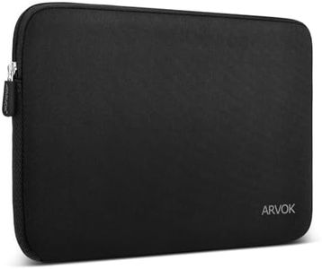 ARVOK 15-16 Inch Laptop Sleeve Multi-Color & Size Choices Case/Water-Resistant Neoprene Notebook Computer Pocket Tablet Briefcase Carrying Bag/Pouch Skin Cover for HP/Dell/Lenovo/Asus/Acer, Black