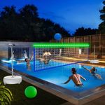 Pool Volleyball Net Set with LED Li