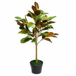 GARDEN GYANI Artificial Fiddle Leaf Plant – 90 cm Tall Faux Tropical Decorative Plant for Indoor Outdoor Home, Office, Balcony & Living Room Décor