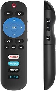 New RC280 Remote Control Compatible with TCL ROKU Smart TV 43S423 50S423 55S423 65S423 75S423 55S401 65S401 50S421 55S421 65S421 43S403 49S403 with 4 Short App Keys Netflix Vudu CBSNEWS Sling