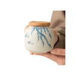 MYMYYT Small Urn for Human Ashes - Keepsake Ceramic Decorative Token Funeral Small Urns, for Adult, Child, and Pets, Honor Your Loved One Lost