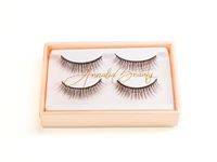 ANNALIA Beauty Feather Eyelashes, Natural Long Eye Makeup Lash Lightweight Thick Eyelashes (2 Pair, Reusable Up to 12 Times)