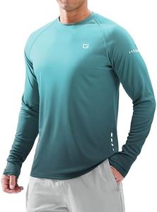 Men's Sun Protection Long Sleeve Shirts UPF 50+ Rash Guard for Men SPF UV Fishing Hiking Running Workout Athletic Shirt