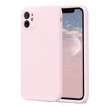 ROUMAYMAY Case for iPhone 11, Liquid Silicone Shockproof [Camera Cover], Soft Fine Smooth Microfibre Lining Anti-Scratch, Phone Case for iPhone 11, Pink Rose