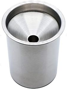 Car Ashtray with Lid Smell Proof, Smokeless Auto Ashtray, Ash Tray for Car Cup Holder, Portable Windproof for Outdoor, Stainless Steel Smoking Accessories for Office Home Use (AA)