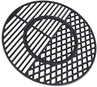 X Home 8835 Cast Iron Grill Grate Replacement Gourmet BBQ System for Weber 22 Inch Kettle, Performer & Charcoal Grills, 21.5 Inch