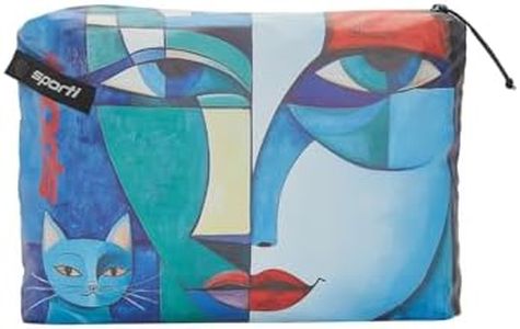 Sporti Mirror Reflection Wet Bag – Waterproof Swim Gear Pouch, Lightweight Pool Travel Bag with Zipper, Art-Inspired Splash-Resistant 9x13.5in - Mirror Reflection