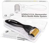 Sodacoda 1200 TITANIUM Micro Needles Derma Roller for mild acne scars, mild chicken pox scars, mild ice pick scars, anti ageing treatments, thinning hair, remove pigmentation, graying hair -1.0 mm