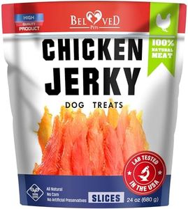 Chicken Jerky Dog Treats 1.5 Lb - Human Grade Pet Snacks & Grain Free Organic Meat - All Natural High Protein Dried Strips - Best Chews for Training Small & Large Dogs - Bulk Soft Pack Made for USA