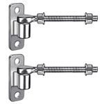 Insaga 150mm Heavy Duty Gate Hinges, 304 Stainless Steel Gate Hinges Heavy Duty Outdoor, Cast with Non-Weld Farm Gate Hinge, J Bolt Gate Hinge Load up to 110kg, 2Pack