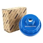 MichaelPro MP009057 Oil Filter Cap Wrench for Toyota, Lexus, Fits Most 6 & 8 Cylinder Engines / 2.5L to 5.7 L Engines, 64.5mm 14 Flutes- Easily Remove Oil Filters