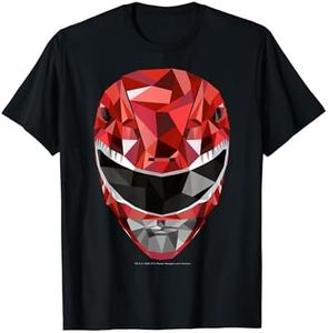 Power Rangers Red Ranger Polygon Helmet T-Shirt