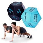 Fitness Mad Exercise Dice, 12 Sided Fitness Dice for Full Body Training, Cardio & HIIT, Ideal Fitness Accessory for Exercise Classes & Home Gym, Foam Workout Dice for Beginners to Experts