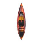 Pelican Orion 100X - Recreational Sit in Kayak - Lava - Lightweight Patented Ram-X™ Material - Ergoform™ Seating System - 10 ft