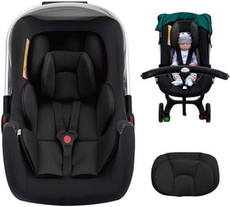 Infant Car Seat Insert with 2 Headrest for Preemie to Toddler, Thickened Baby Car Seat Head Support for Side Impact Protection, Breathabble Newborn Carseat Insert with Filled Spong