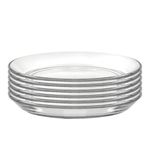 Duralex 3017AF06/6 Made in France, LYS Dinnerware 5-3/8 Inch Clear Appetizer/Club Plate, Set of 6, Glass