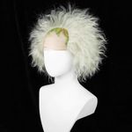 Aicos Silver mix Light Green Curly Wig for Adult Bald Cap Clown Wigs Men's Costume Wig for Halloween Costume Party