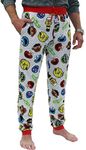 Sesame Street Characters Elmo Cookie Monster Jogger Pajama Pant (Grey, Medium)