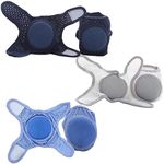 Little World Baby knee Pads for Crawling Adjustable - 3 Pack Knee Protector for Kids Unisex Walker Baby with Gray Purple and Blue, Baby Crawling Knee Pads - Toddler Knee Pads Gift Idea for Baby