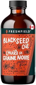 Freshfield Black Seed Oil, Tested Cold Pressed Nigella Sativa, High Thymoquinone (min 1.5%) and p-Cymene, Ultra Strength, Vegan, 100% Pure and Natural Black Cumin Seed Oil Supplement, 8oz Liquid