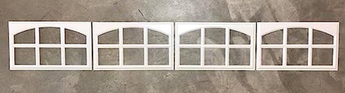 4 Amarr Cascade Short Panel Replacement Decorative Inserts for Amarr Garage Doors White 18.5" x 11" Mullion Trim Only Fits Amarr & Pella Garage Doors