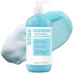 Bliss Pro Fab Foaming 2-In-1 Cleanser and Exfoliator with Bamboo Buffers - 17.2 Fl Oz - Oil-Free Gel Face Wash - Makeup Remover - Vegan & Cruelty Free