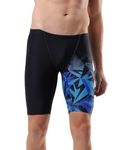 Speedo Men's Endurance 10 Hyperboom V Cut Jammer - True Navy & Blue Flame