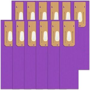 Upgraded Type CC HEPA Upright Vacuum Cleaner Bags Compatible with Oreck Elevate Vacuum Models X3, X5, XL7, XL21, 2000, 3000, 4000, 8000, 9000 Series, Replace Part # AK1CC6H CCPK8 CPK8DW,12 Pack